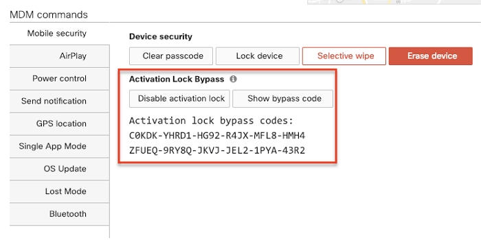 Show Activation Lock Bypass Code