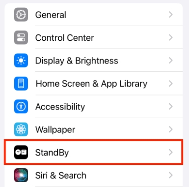 What is StandBy mode on iPhone