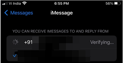 iPhone Stuck on Verifying Phone Number