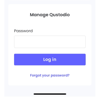 Enter your account password