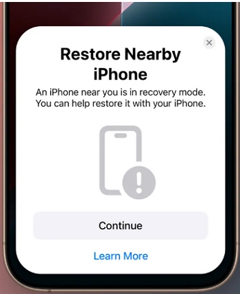 Restore Bricked iPhone 16 Wirelessly from Another iPhone